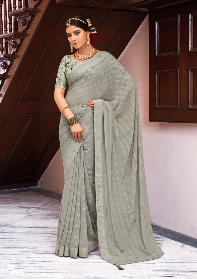 Juhi Vol 3 Swaroski Work Party Wear Sarees Catalog
